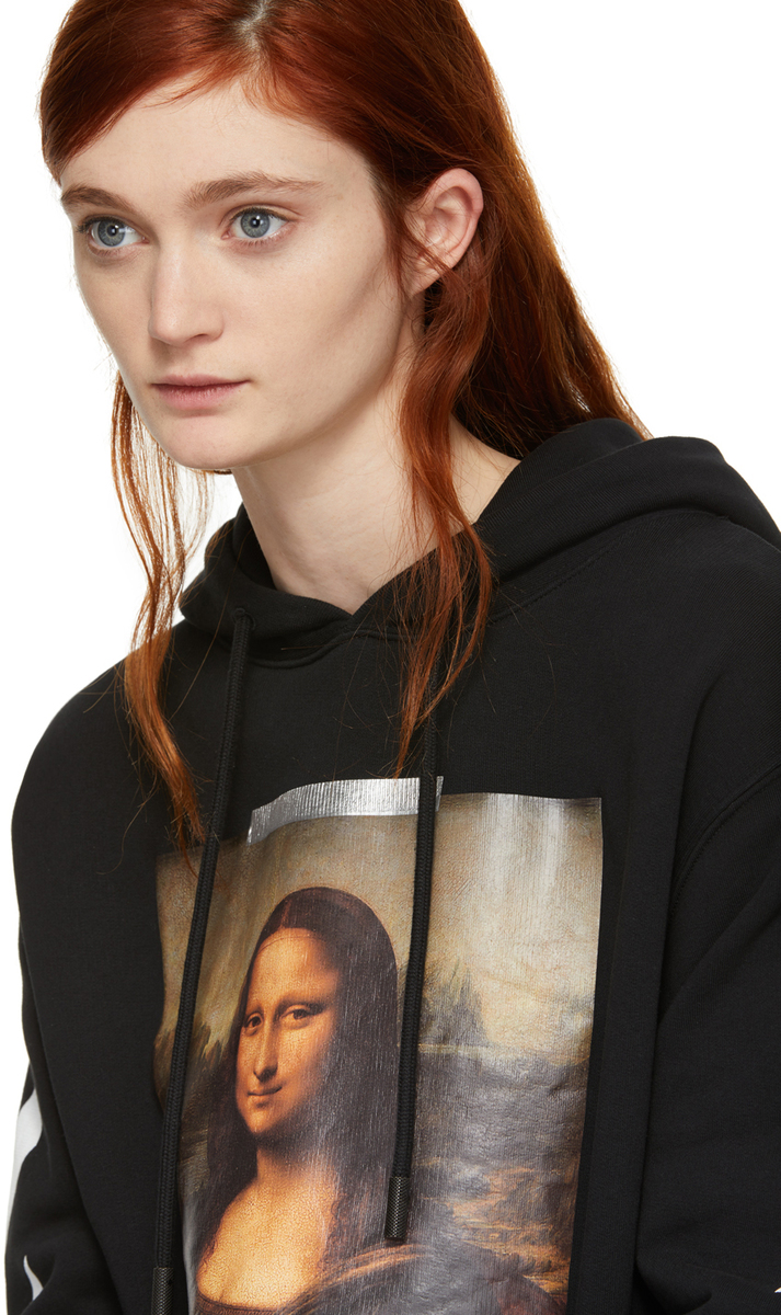 Mona Lisa Goes Industrial In This Painterly Off-White Hoodie