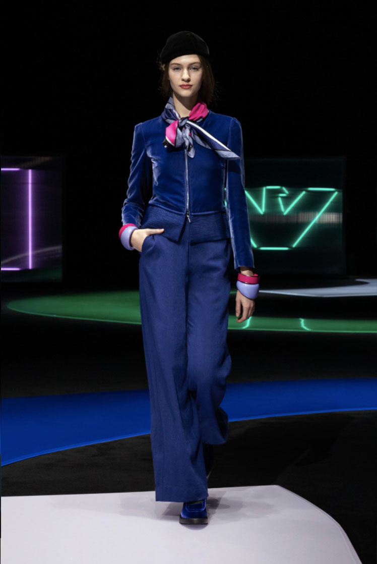 Emporio Armani Brings The 80's To Milan Fashion Week In Their FW21-22 Collection 