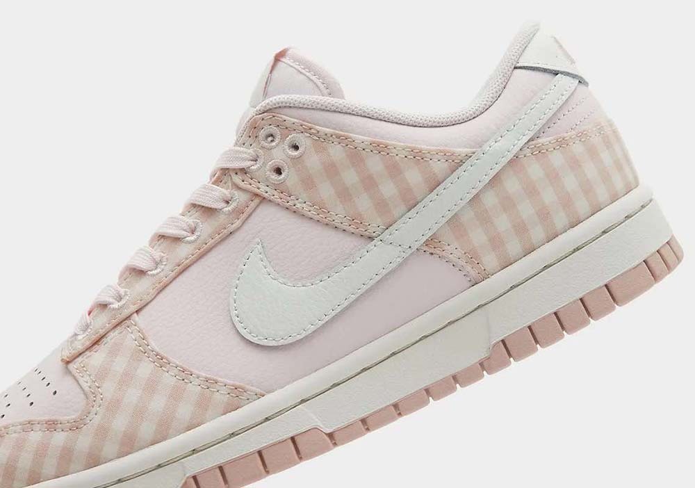 Step into Summer with the Playful Women's Nike Dunk Low "Pink Gingham Plaid"