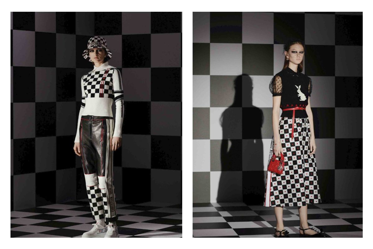 Dior Channels Checkerboard Print In Their Latest Capsule Collection