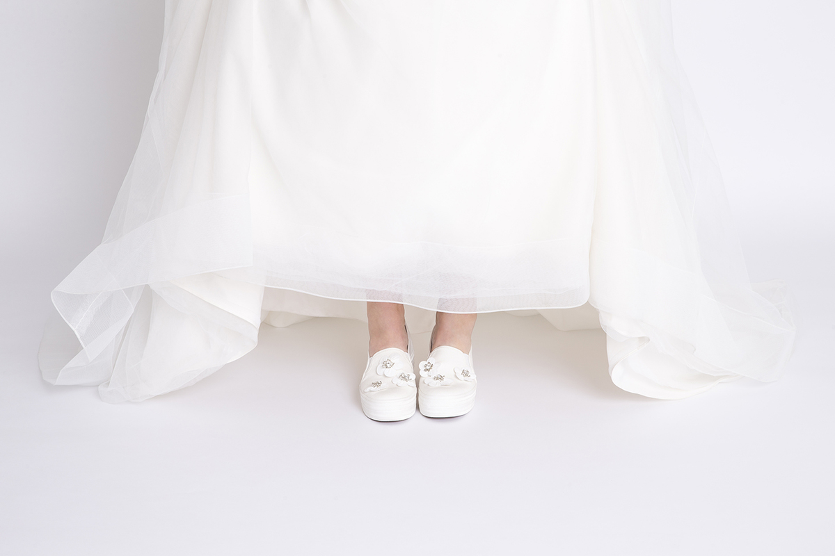 These Bejeweled Bridal Sneakers Are Reason Enough To Get Married