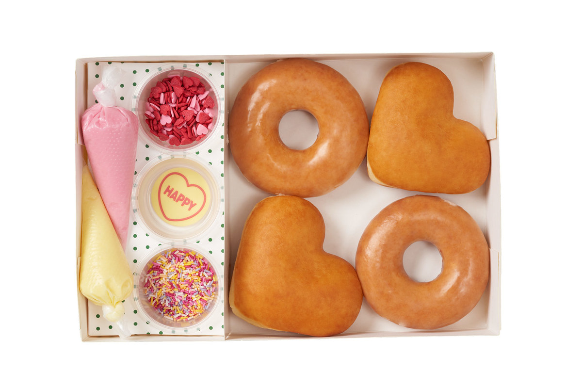 Krispy Kreme Releases Heart-Shaped Donuts For The Month Of Love