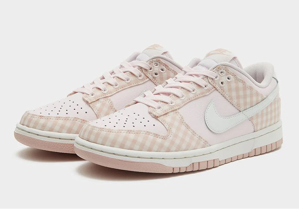 Step into Summer with the Playful Women's Nike Dunk Low "Pink Gingham Plaid"