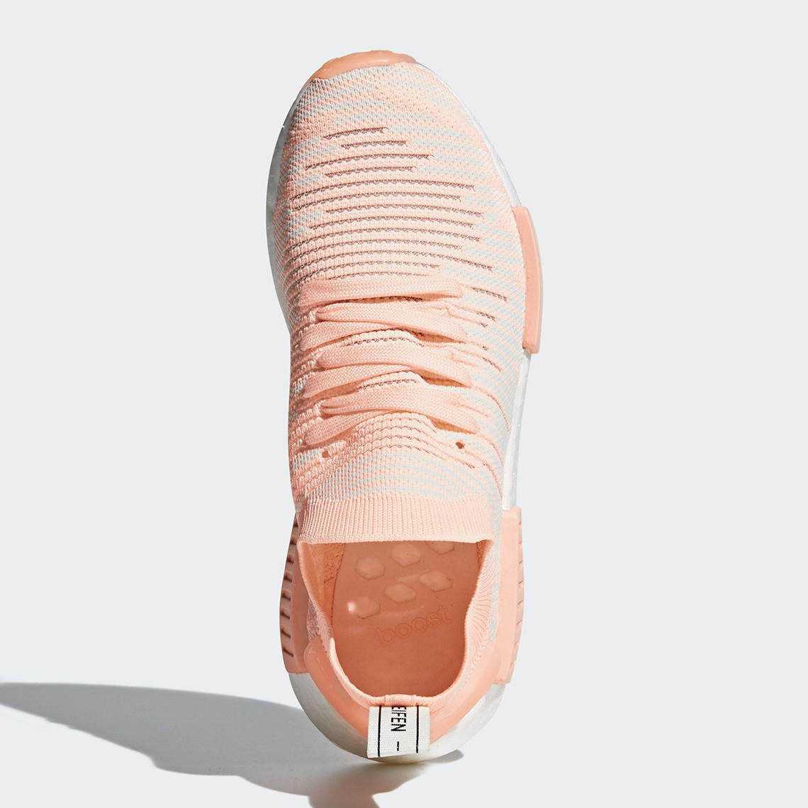 Look Peachy Clean In The Adidas NMD R1 STLT 'Clear Orange' Pack