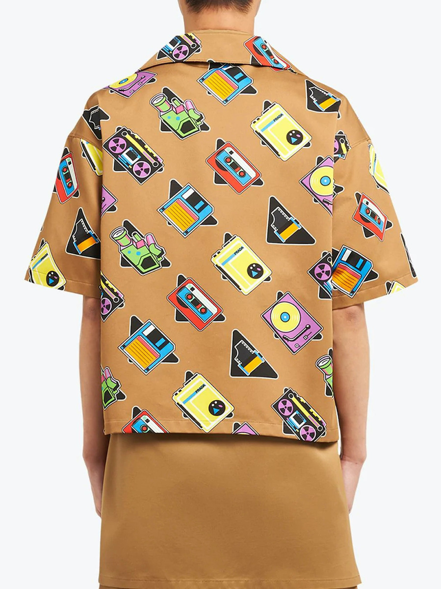Prada’s Maxi Digital Print Oversized Shirt Will Bring Major Vacay Vibes Into Your Wardrobe