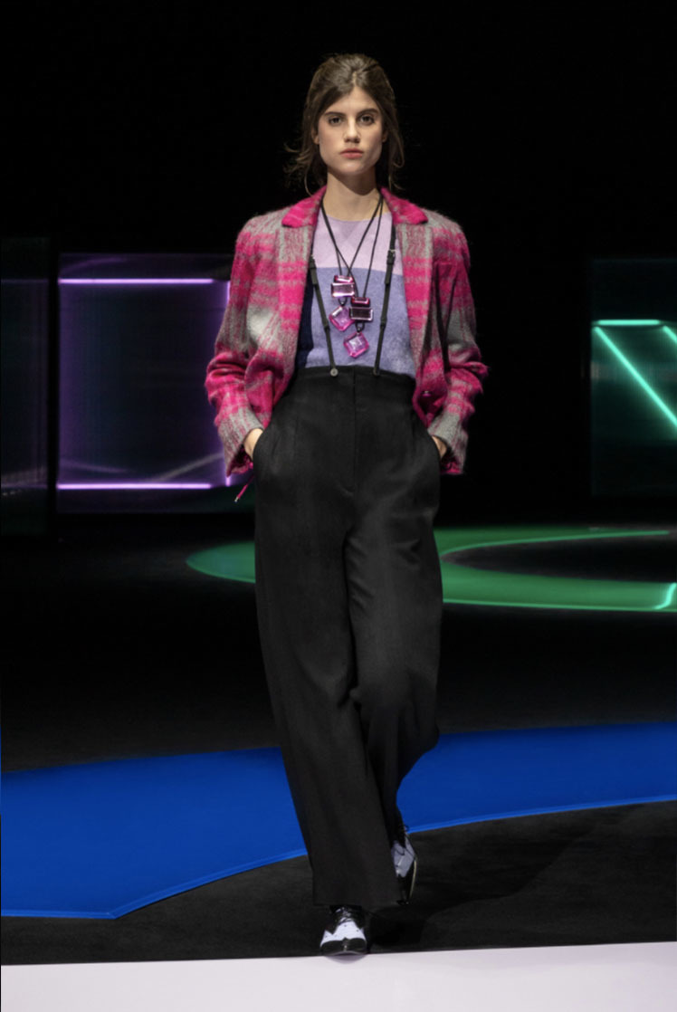 Emporio Armani Brings The 80's To Milan Fashion Week In Their FW21-22 Collection 