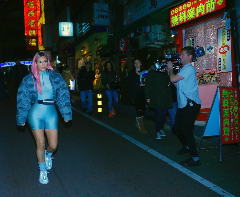 Kim Kardashian Flaunts Yeezy Season 7 On Trip To Tokyo