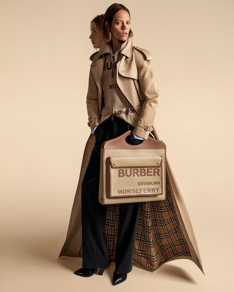 Burberry’s Oh-So-Chic Canvas Reiteration Of Its Signature Handbags