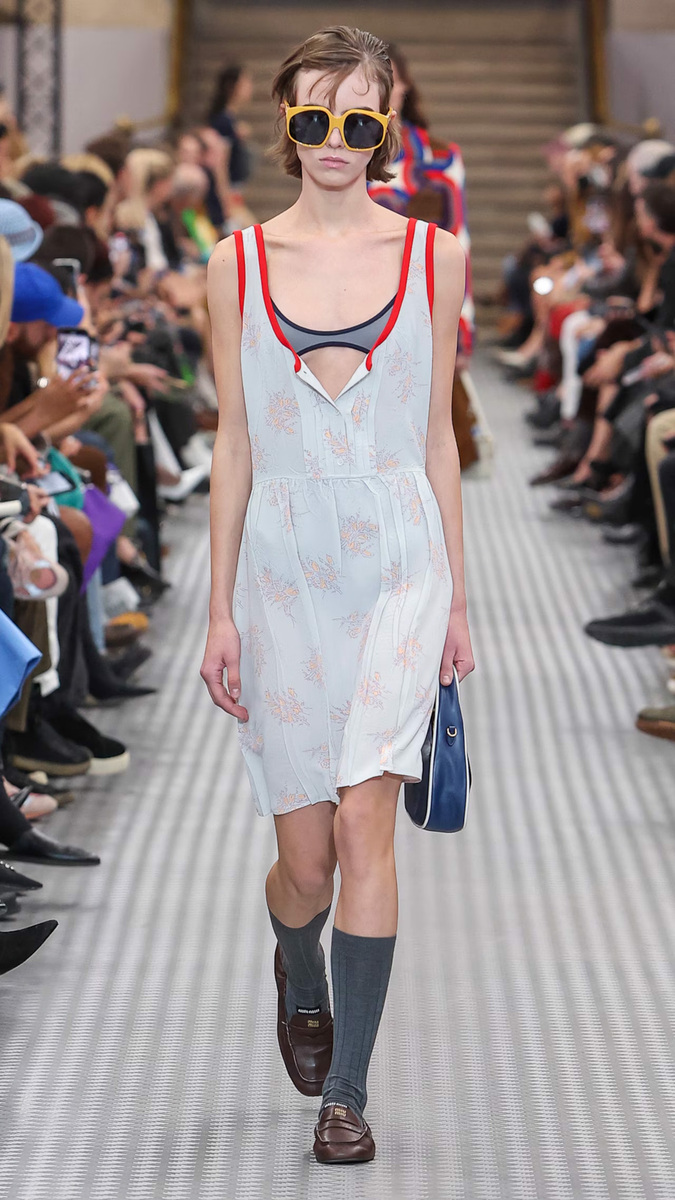 Smart Meets Sporty in Miu Miu’s SS25 Collection