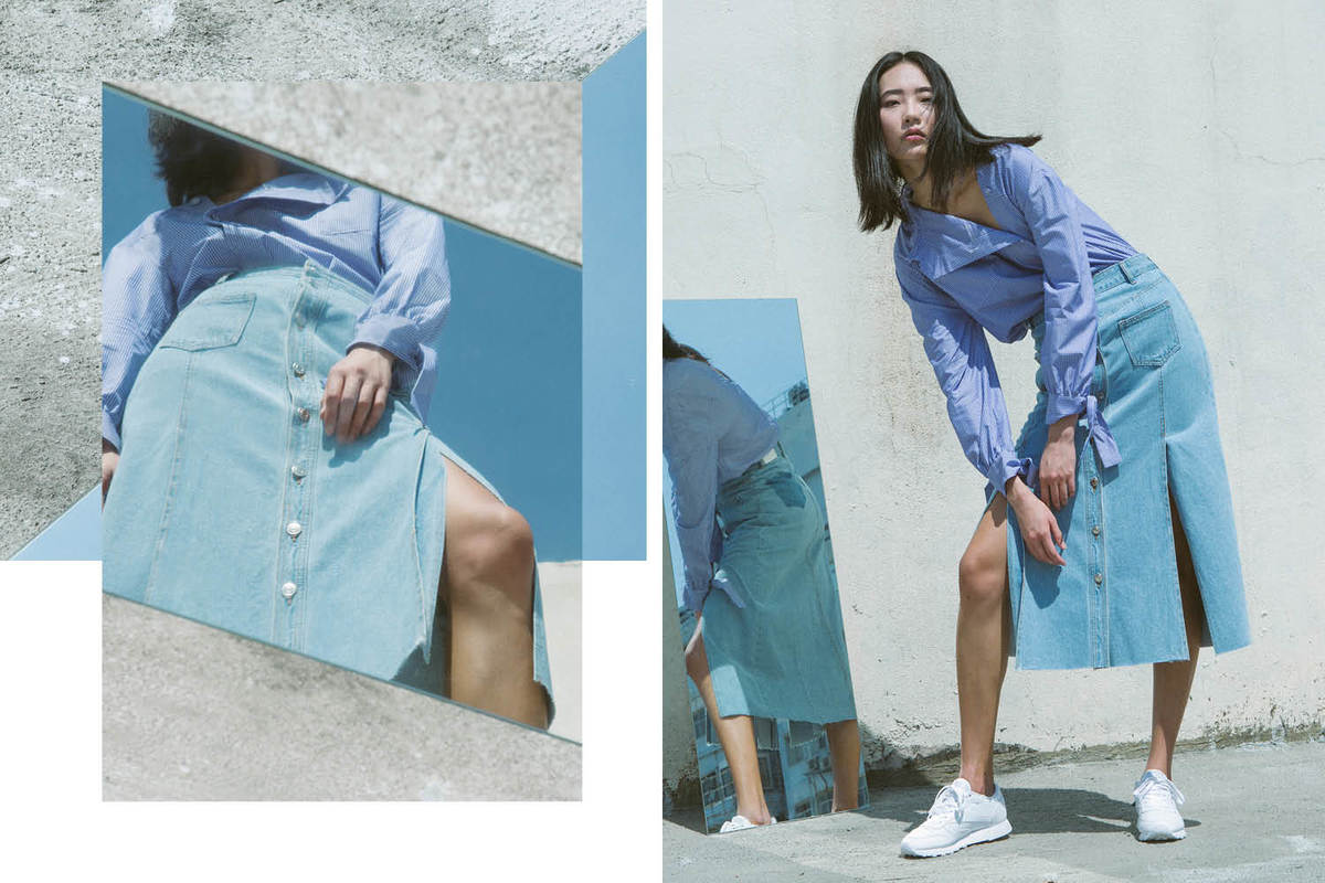 SJYP Go Blue In HBX Editorial 