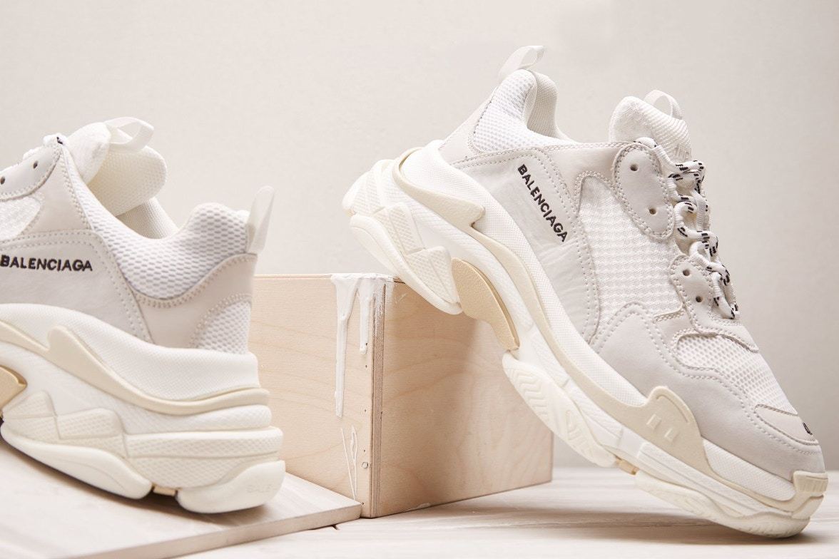 Balenciaga Drops Its Sought-After Triple-S Sneaker In “Creme”
