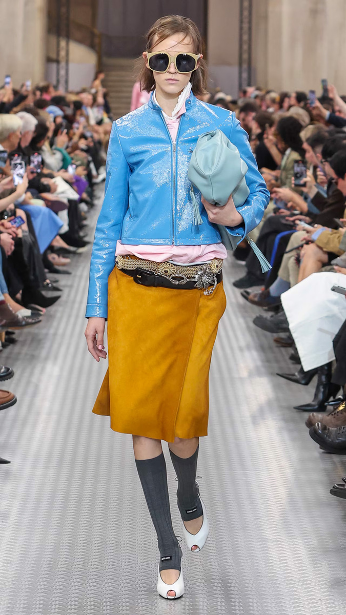 Smart Meets Sporty in Miu Miu’s SS25 Collection