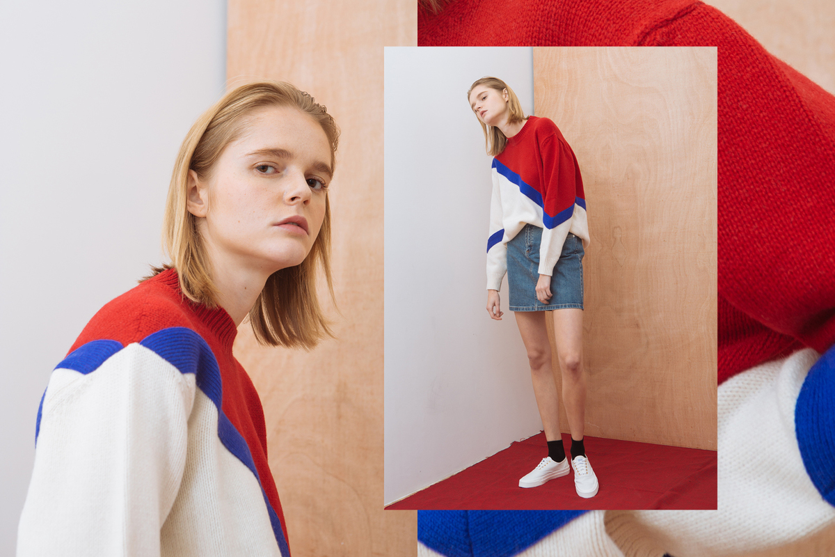 Tricolore Americana: HBX Shoots Maison Kitsuné Fall/Winter 2017