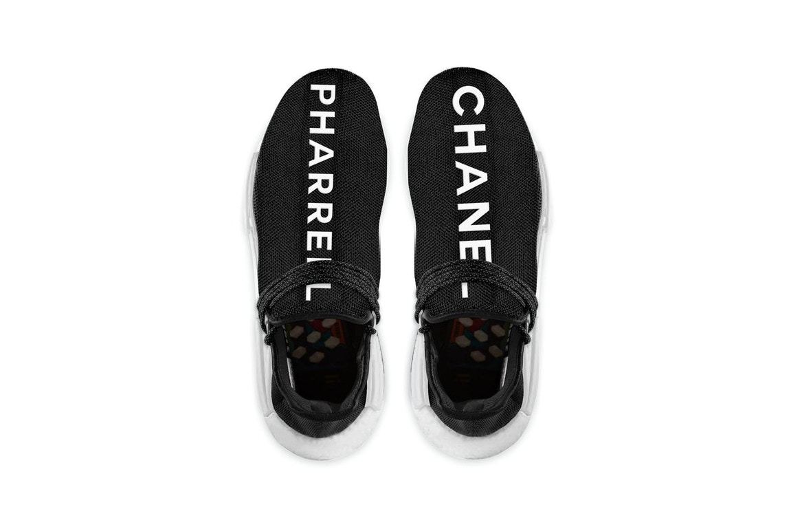 Here's Your First Look At The Chanel X Pharrell X Adidas Hu NMD