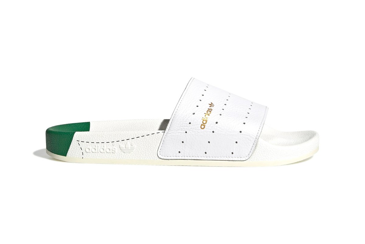 Adidas Originals Have Given The Adilette Slides A Stan Smith Makeover