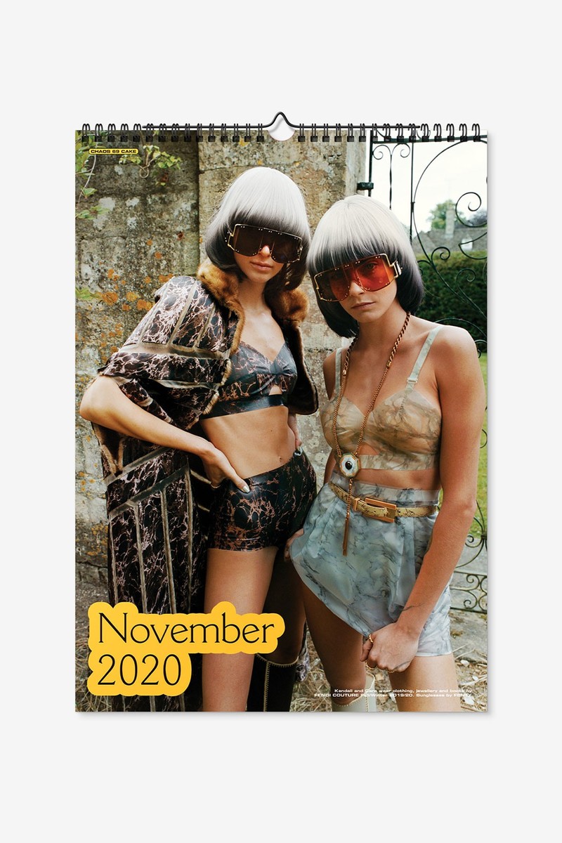 Kendall Jenner And Cara Delevigne Look Groovy In 60’s Inspired Chaos Sixtynine 2020 Calendar