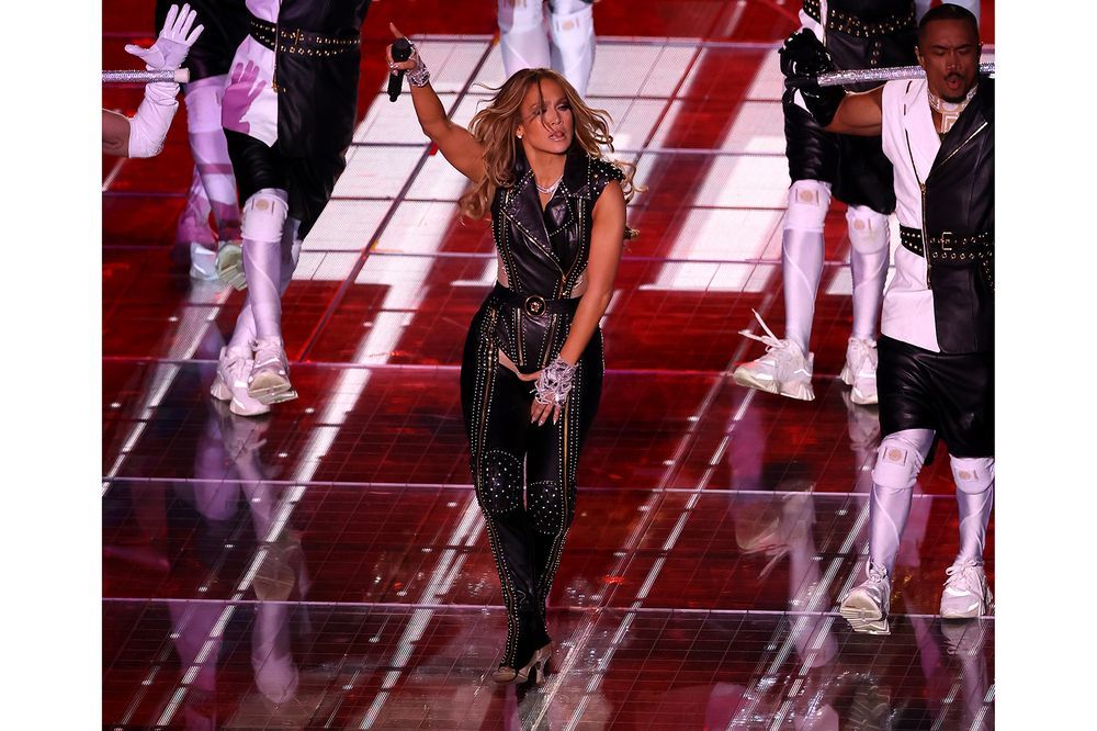 JLo Rocks The 2020 Super Bowl Halftime In Stunning Versace Costumes