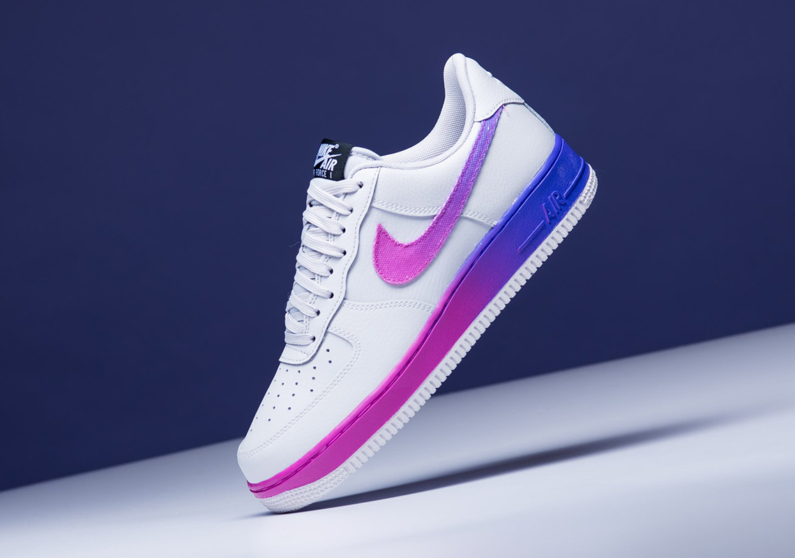 Bright Gradient Detailing Appears On The Nike Air Force 1 Low Hyper Grape