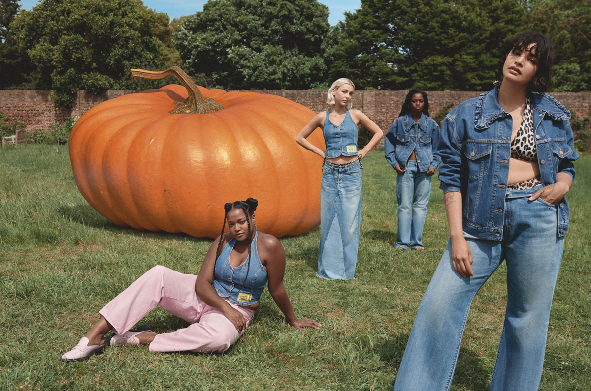 Emma Chamberlain Plays In A Garden In The GANNI X Levi’s Campaign