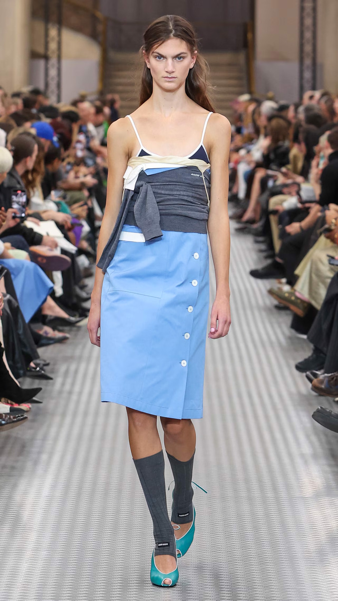 Smart Meets Sporty in Miu Miu’s SS25 Collection