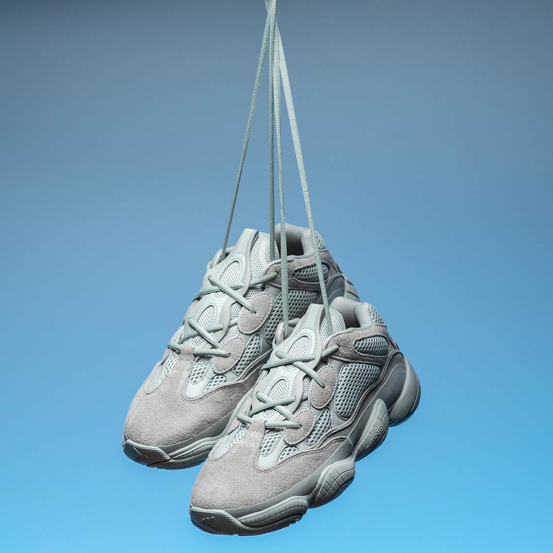 First Look At The Adidas Yeezy 500’s In ‘Salt’