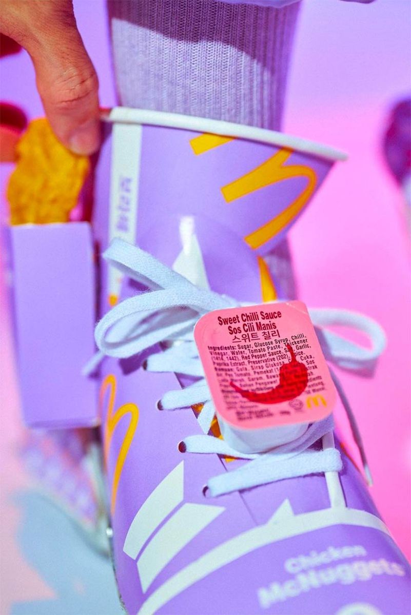 Take A Look At The BTS X McDonald's Custom Sneakers