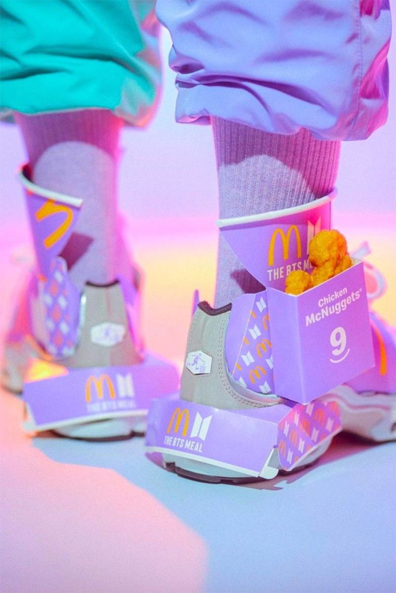 Take A Look At The BTS X McDonald's Custom Sneakers