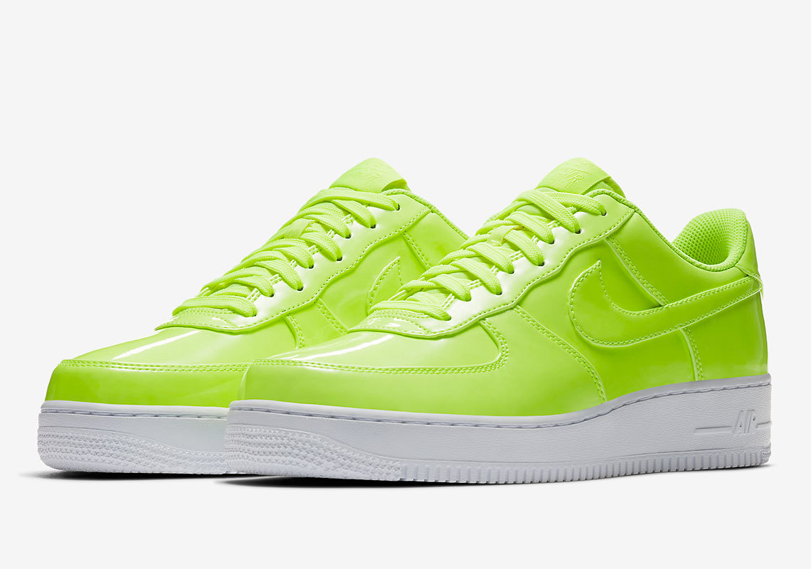 Dazzle From The Ground Up In These Neon Nike Air Force 1 Lows
