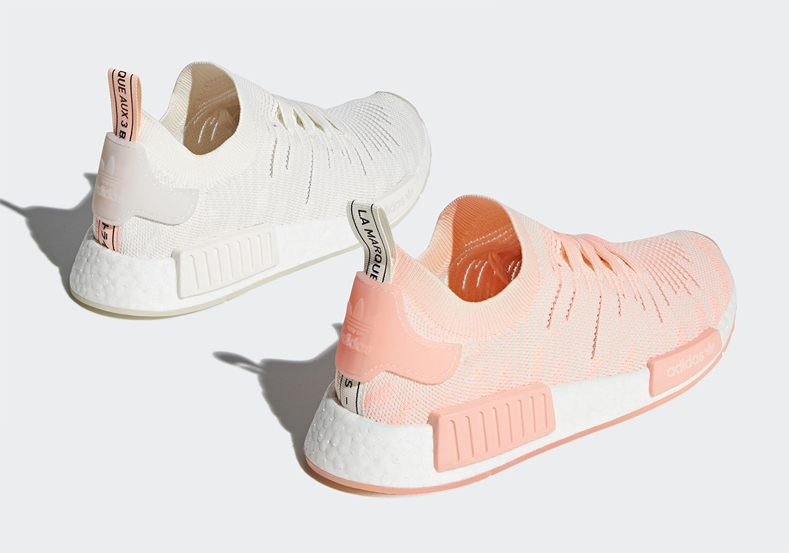 Look Peachy Clean In The Adidas NMD R1 STLT 'Clear Orange' Pack