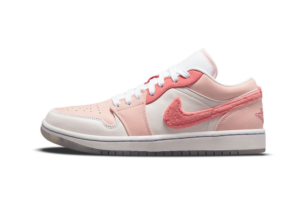 Air Jordan 1 Low “Mighty Swooshers” Have A Pink Furry Makeover