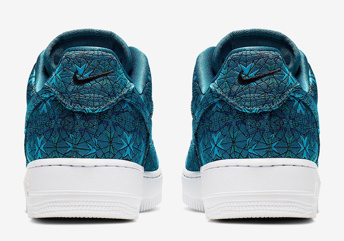 The Nike Air Force 1 Low Receives A Emerald Stained Glass Pattern Makeover 