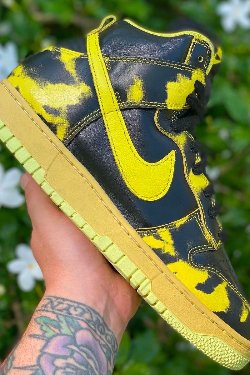 Nike Dunk Highs Will Be Released In A Yellow Acid Wash