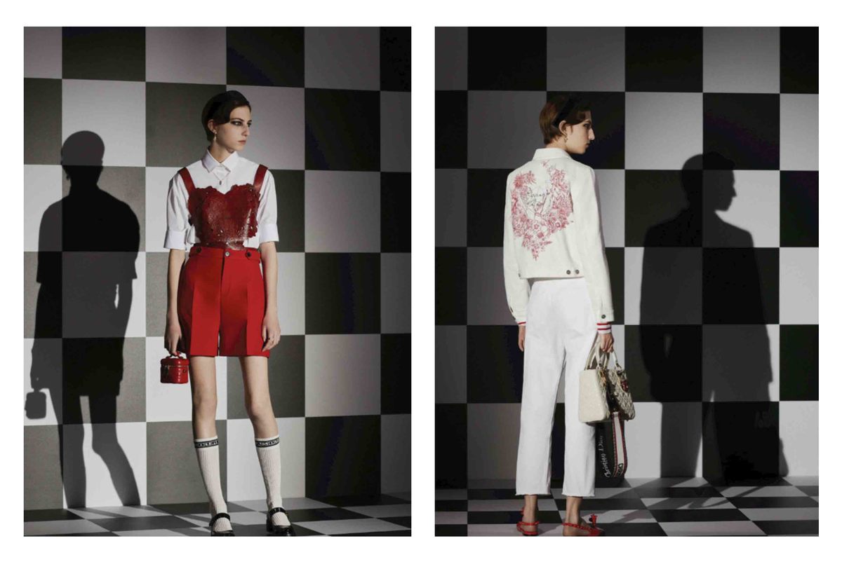 Dior Channels Checkerboard Print In Their Latest Capsule Collection