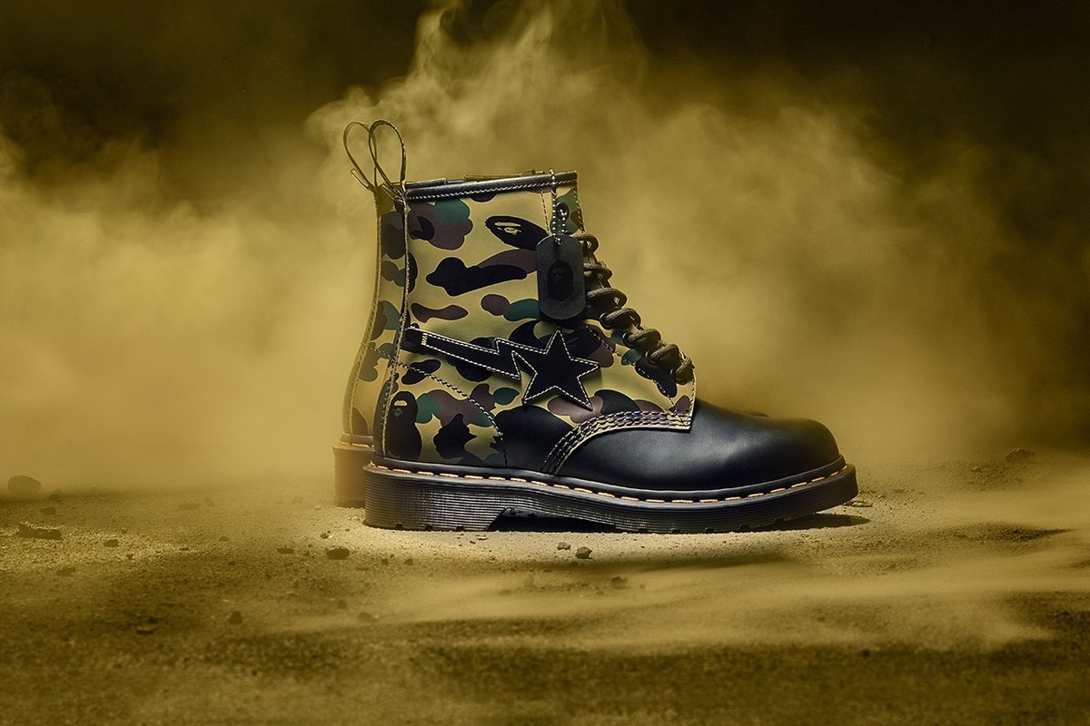 Dr Martens x BAPE Team Up To Recreate The Iconic 1460 Boot