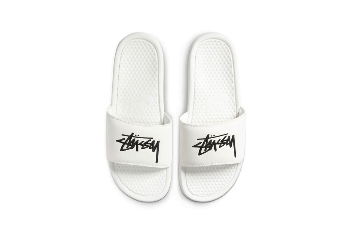 Nike X Stussy's Benassi Slides Set To Drop Nike X Stussy's Benassi