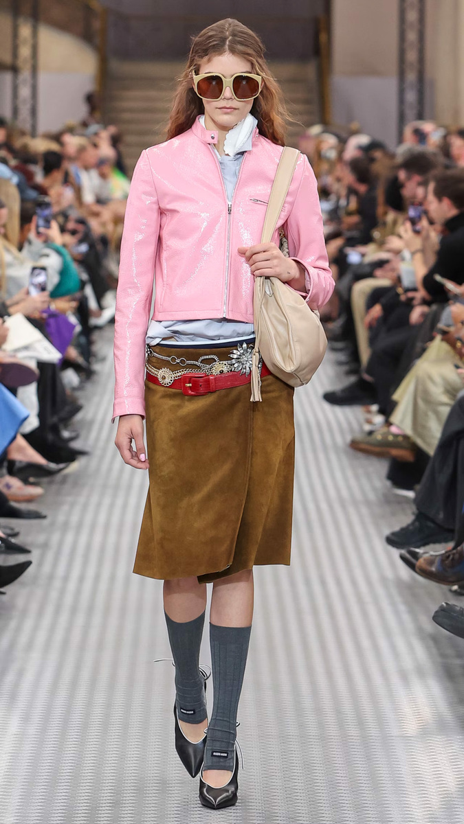 Smart Meets Sporty in Miu Miu’s SS25 Collection