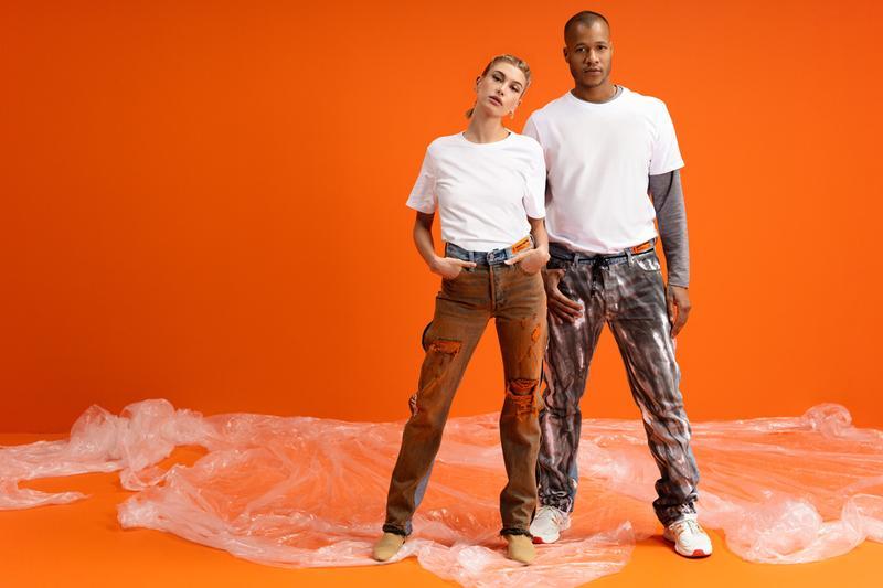 Hailey Bieber Debuts Heron Preston X Levi’s New Limited Edition Collection