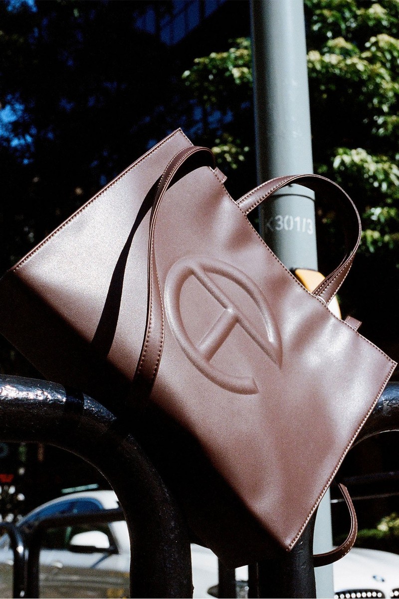 Telfar Shopping Bag Shines In An All New Vibrant Chocolate Color