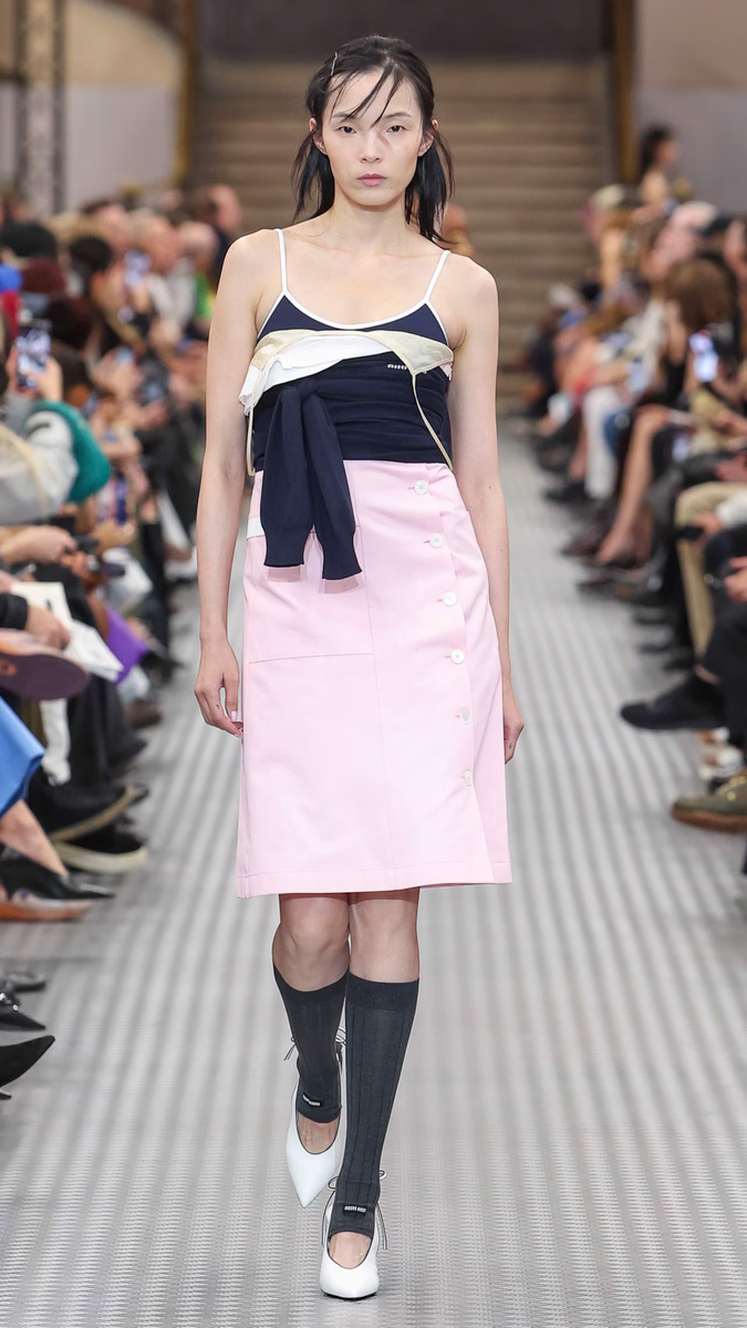 Smart Meets Sporty in Miu Miu’s SS25 Collection