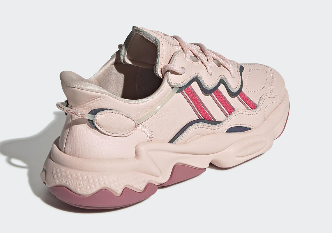 The adidas Ozweego Has Ditched The Mesh For Fall With Leather Icy Pink Colorway