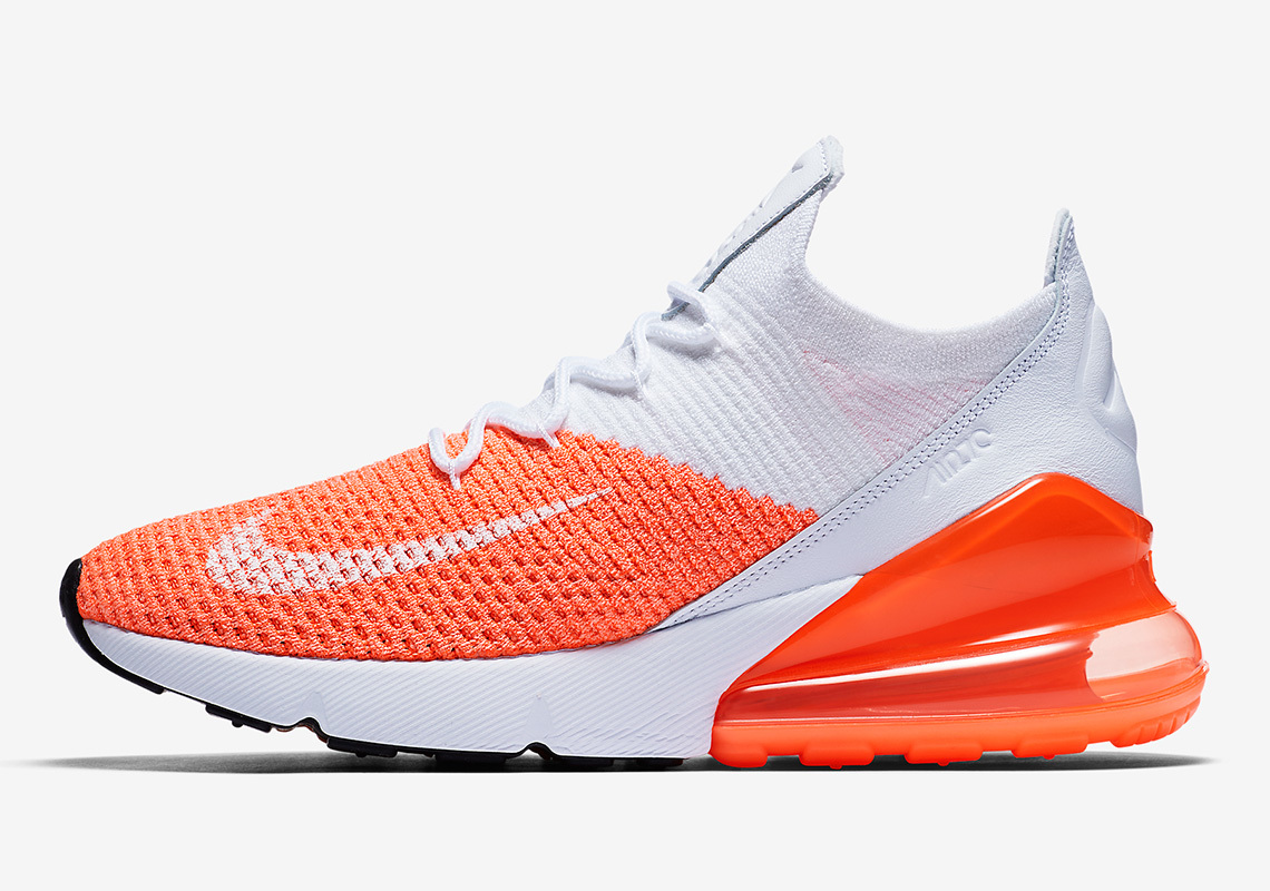 Slip Into Some Spring Zing With Nike's Air Max 270 Flyknit 'Crimson Pulse'