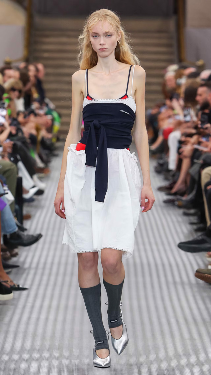 Smart Meets Sporty in Miu Miu’s SS25 Collection