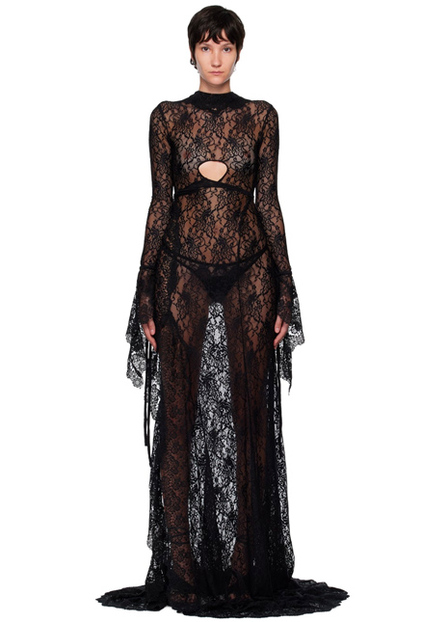 Black Lace Maxi Dress