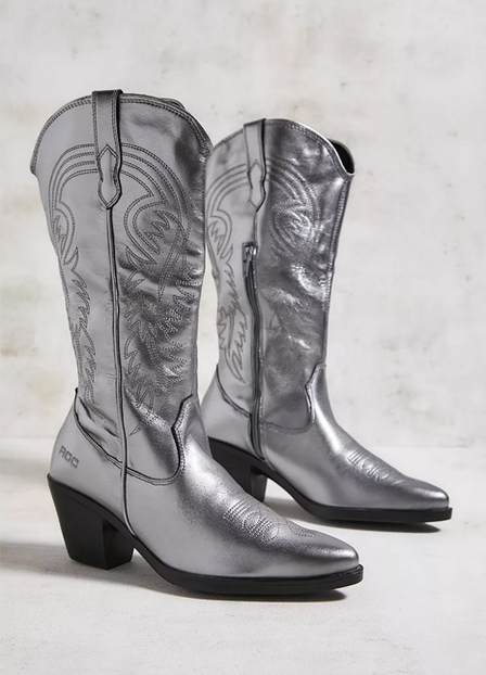 Guacho Silver Western Boots