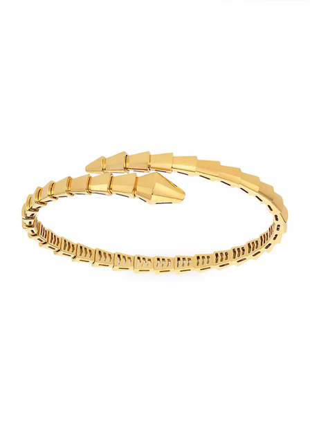 Serpenti Viper 18K Yellow Gold Wrap Bracelet