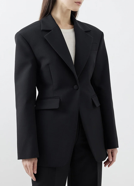 Single-Button Suit Jacket