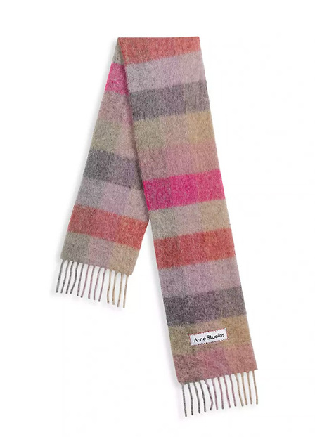 Vally Wool Check Scarf