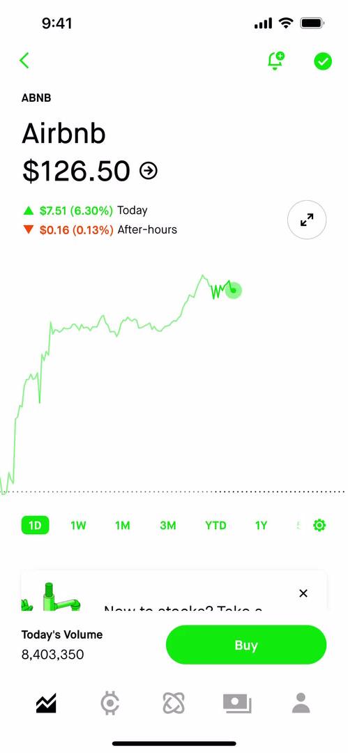 Robinhood stock details screenshot