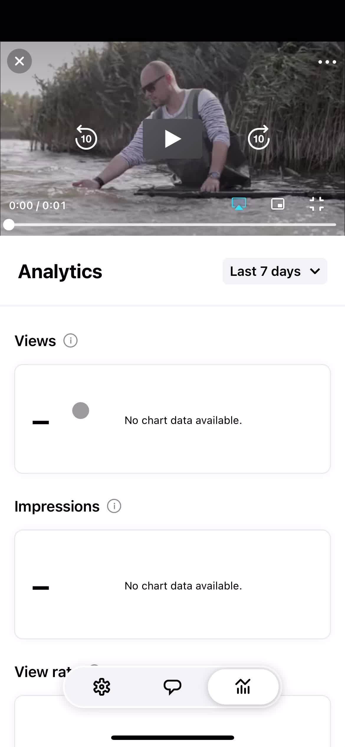 Vimeo analytics screenshot