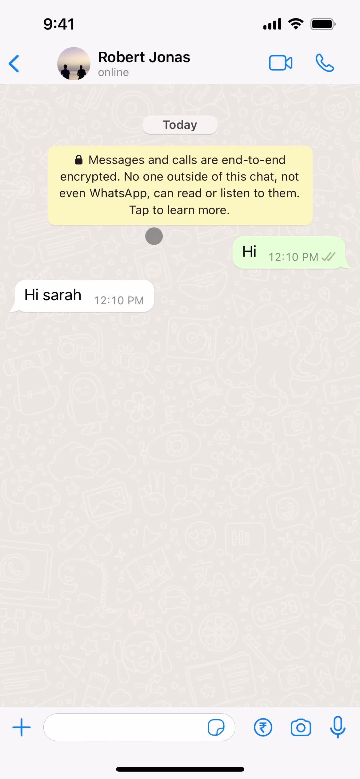 WhatsApp chat thread screenshot